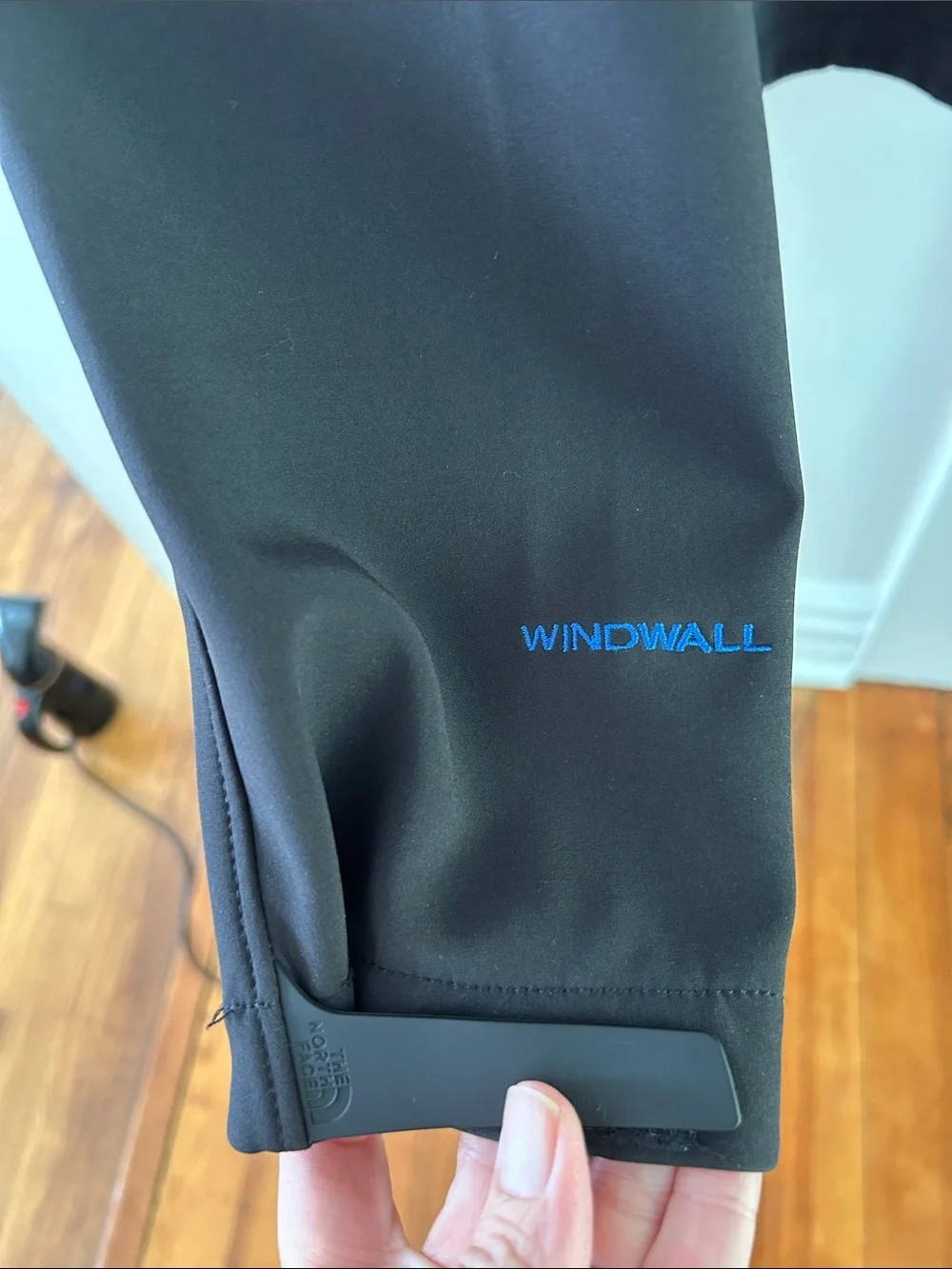 The North Face Black Jacket with Blue Accents